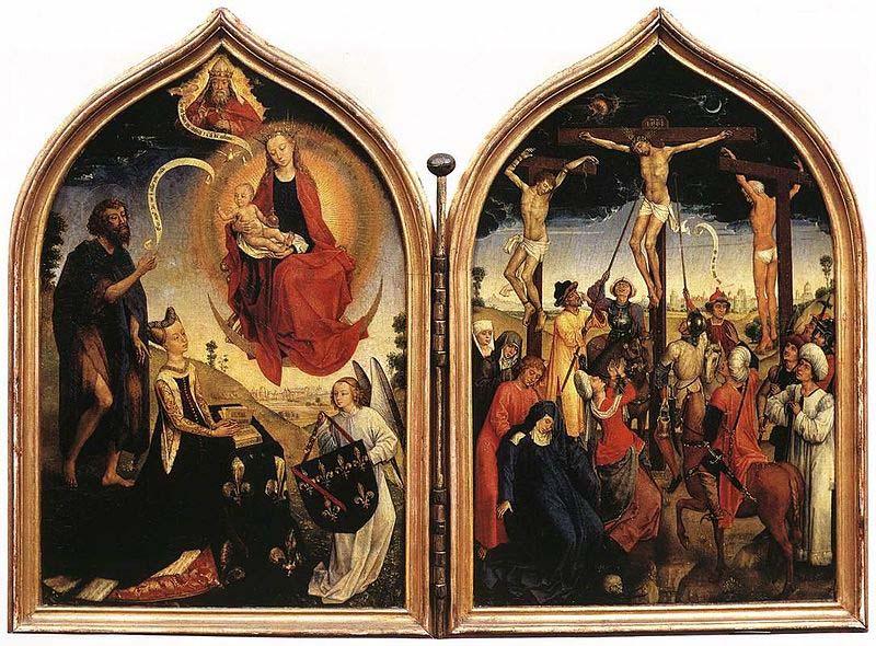Rogier van der Weyden Diptic de Jeanne de France Sweden oil painting art